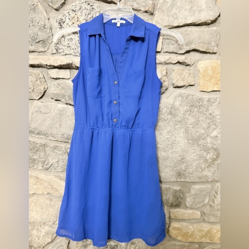 Charlotte Russe Royal Blue Sleeveless Dress Sz S.  Sporty Light Comfortable AS